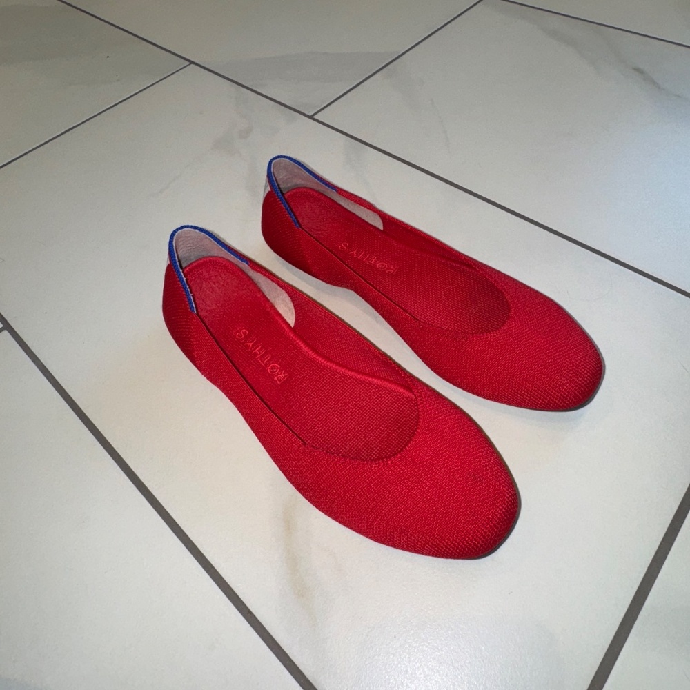 Rothy’s The Square Women's Shoe – Cardinal Red – Size 7.5 - Picture 5 of 5